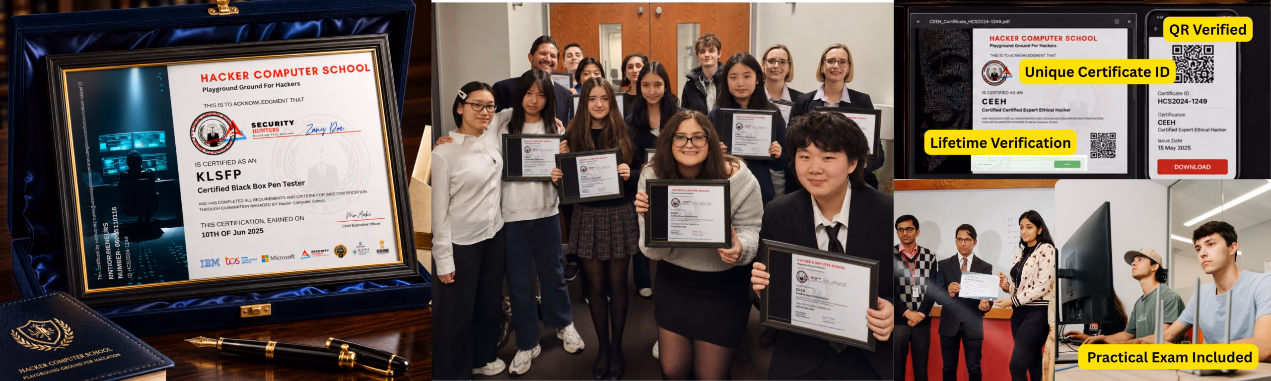 Certification photos
